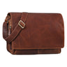 "Tom" Bolsa Vintage de Couro – Bolsa Tiracolo com Compartimento para Laptop 15"