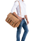 Lehrertasche zum Umhängen Leder