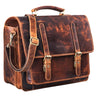 B-WARE "Andro" Teacher Briefcase Leather Vintage