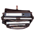 Schultertasche Herren Leder Vintage braun