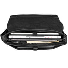 Schwarze Ledertasche für MacBooks