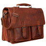 Homens de Bolsa "Clarence" de Negócios de Couro
