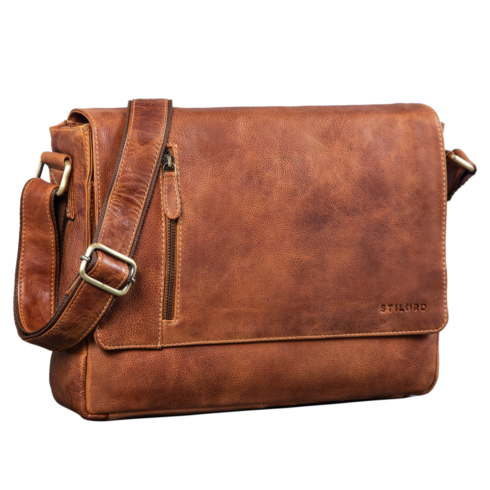 Ledertasche Messenger Bag 13 Zoll