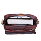 Leder Messenger Bag für Männer dunkel braun