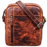 "Quentin" Bolsa Pequena de Couro Masculina para iPad Transversal