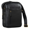 "Irving" Bolsa Vintage Couro Marrom Pequena para Ombro 10.1 Polegadas