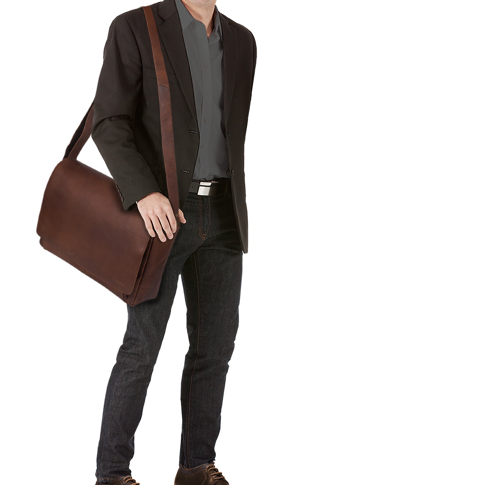 Messenger Bag Laptop MacBook Leder