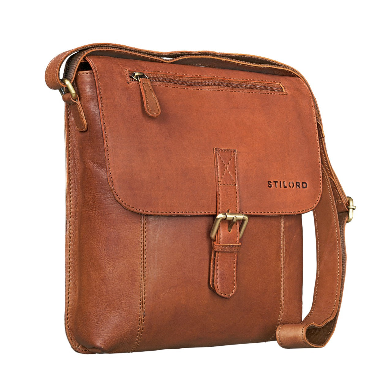 Messengertasche klein Leder