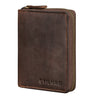 "Giannis" Carteira Pequena Homem Couro Vertical RFID Vintage
