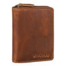 "Giannis" Carteira Pequena Homem Couro Vertical RFID Vintage