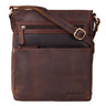 "Kian" Bolsa Masculina Vintage de Couro Pequena e Estilosa