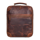 Leder Rucksack modern braun