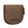 "Cash" Carteira Porta Moedas Slim Couro Vintage com Fecho