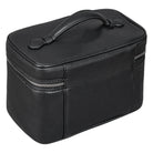 Leder Kulturtasche Männer schwarz