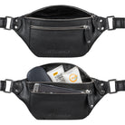 Leder Festivaltasche vintage schwarz