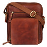 „Darius“ Bolsa Masculina De Couro - Três Compartimentos - Pequena