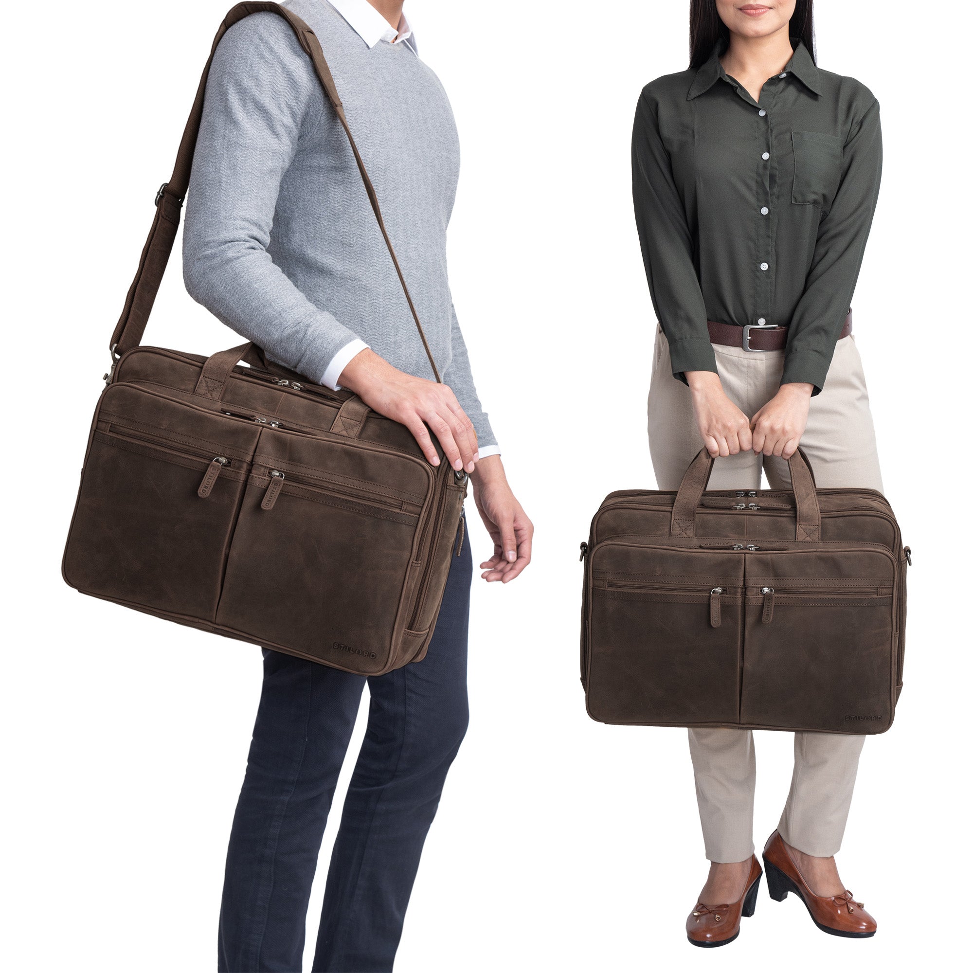 Riesen Ledertasche Laptop