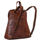 Vintage Rucksack Handtasche Leder braun