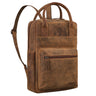 damen rucksack echt leder  braun