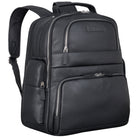 Schwarzer Laptoprucksack 15 Zoll Echtleder Damen