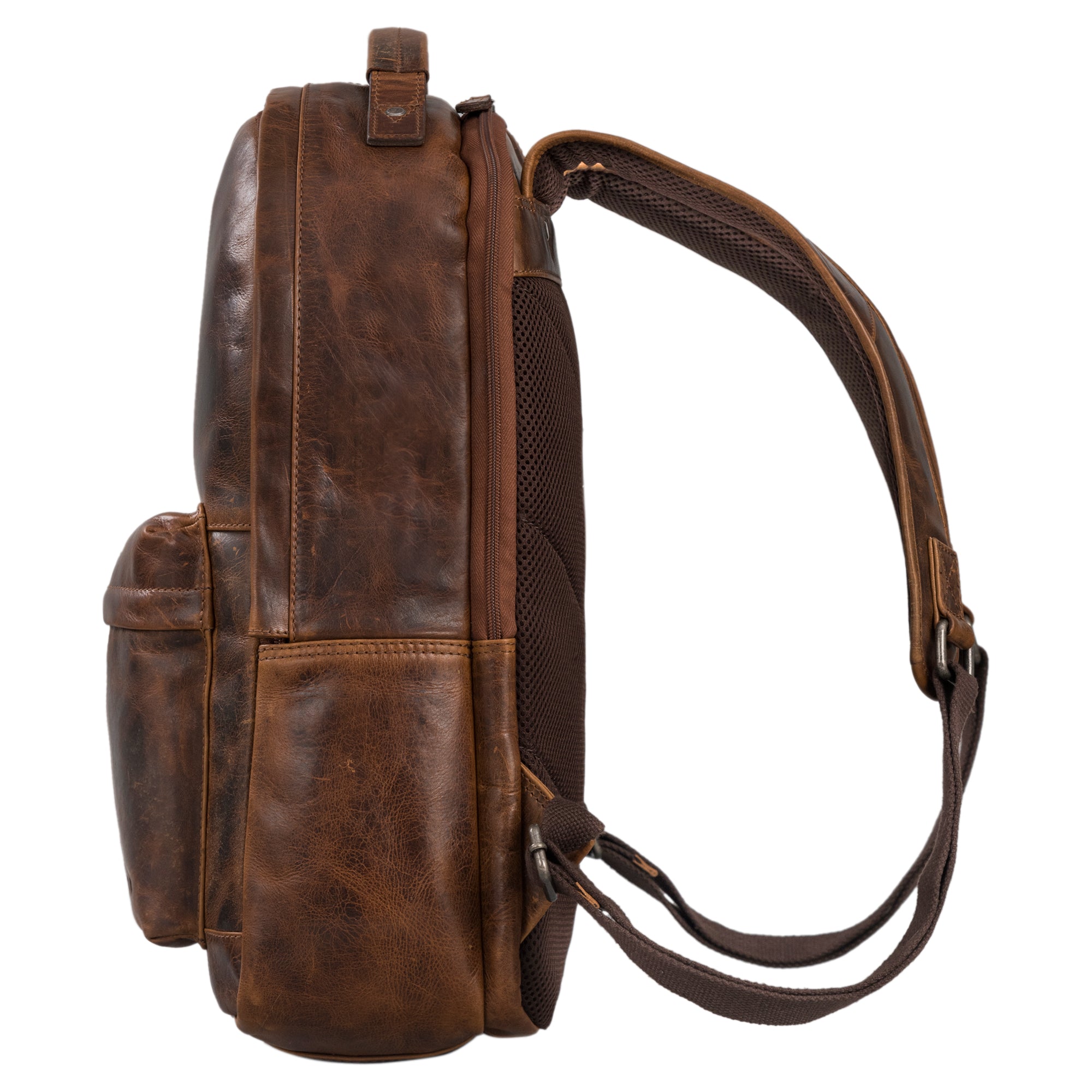Lederrucksack Groß Braun