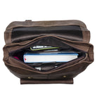 Leder Rucksack Schule groß