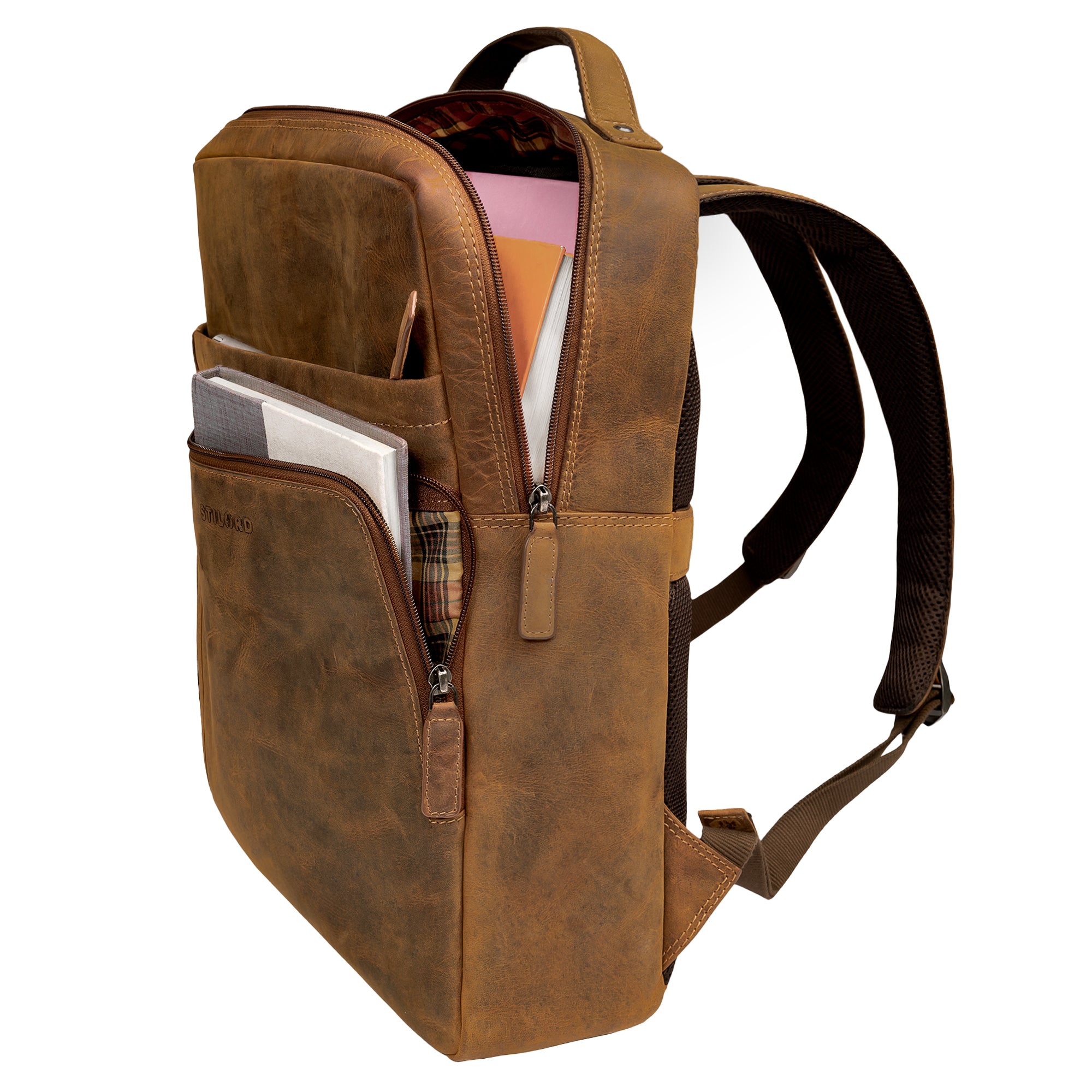 Schulrucksack für Erwachsene Echtleder
