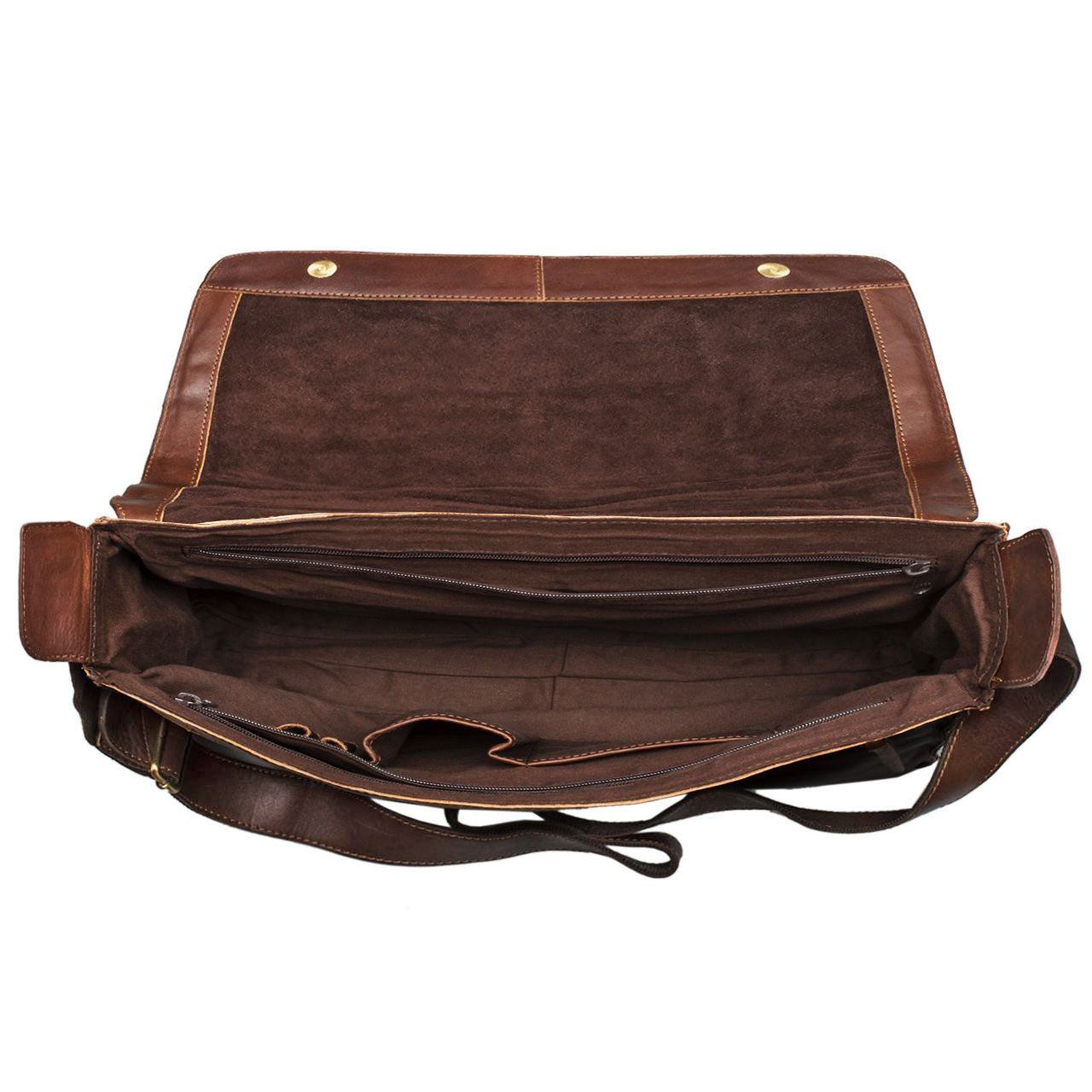 Herrentasche Leder zum Umhängen braun