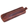 Leder Schlamperrole cognac