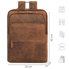 Business Rucksack Damen Groß braun
