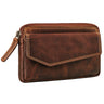 "Cruz" Porta-Chaves Vintage Em Couro Com Proteção RFID Elegante
