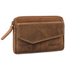 "Cruz" Porta-Chaves Vintage Em Couro Com Proteção RFID Elegante