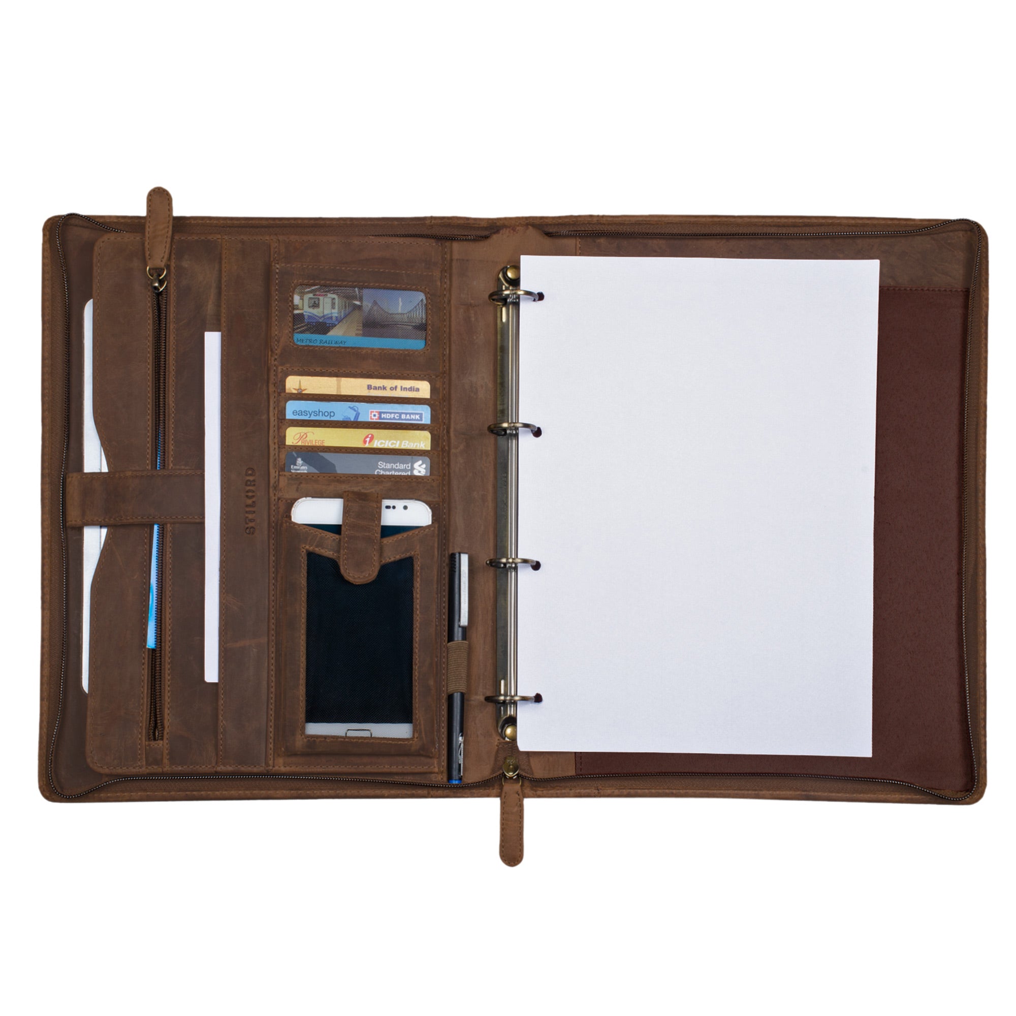 Ledermappe für MacBook 13.3 Zoll braun