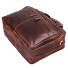 Schultertasche Leder dunkelbraun