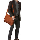Vintagetasche Büro Leder