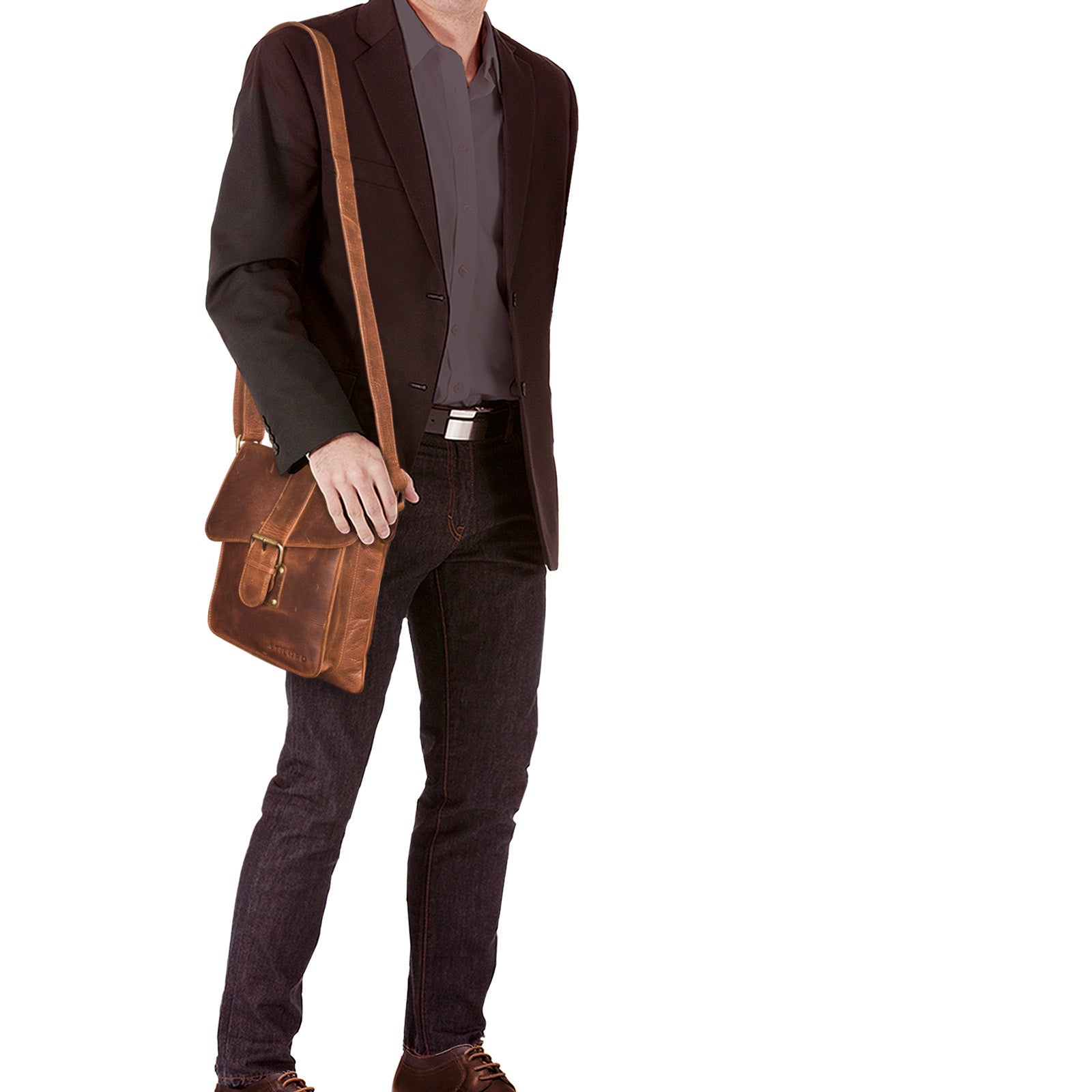 Männer Handtasche Leder