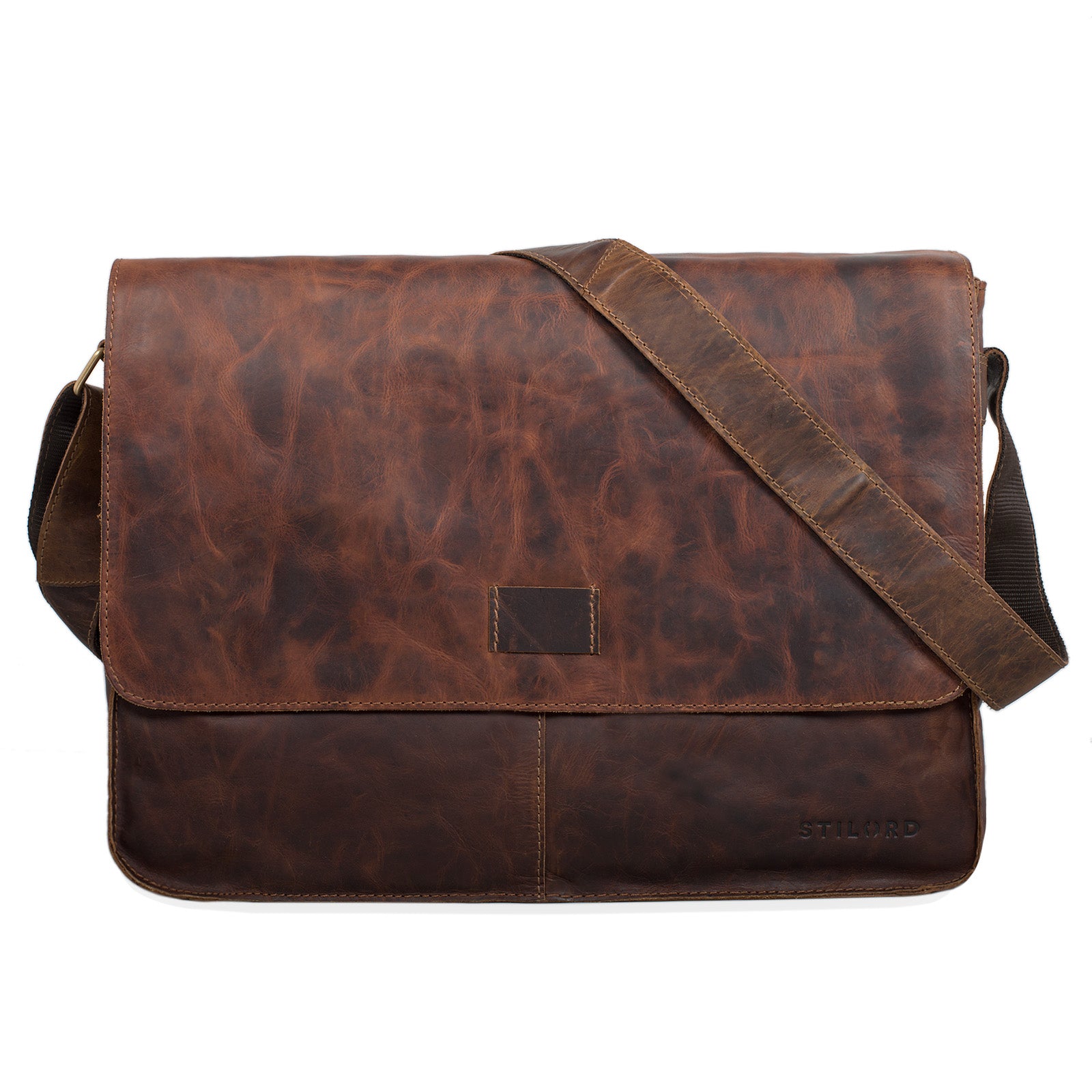 Leder Herrentasche zum Umhängen braun