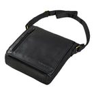 Ledertasche Männer Freizeittasche schwarz