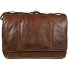 Leder Schultertasche antik braun