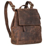 "Allegra" Mochila Feminina de Couro Elegante Pequena Vintage