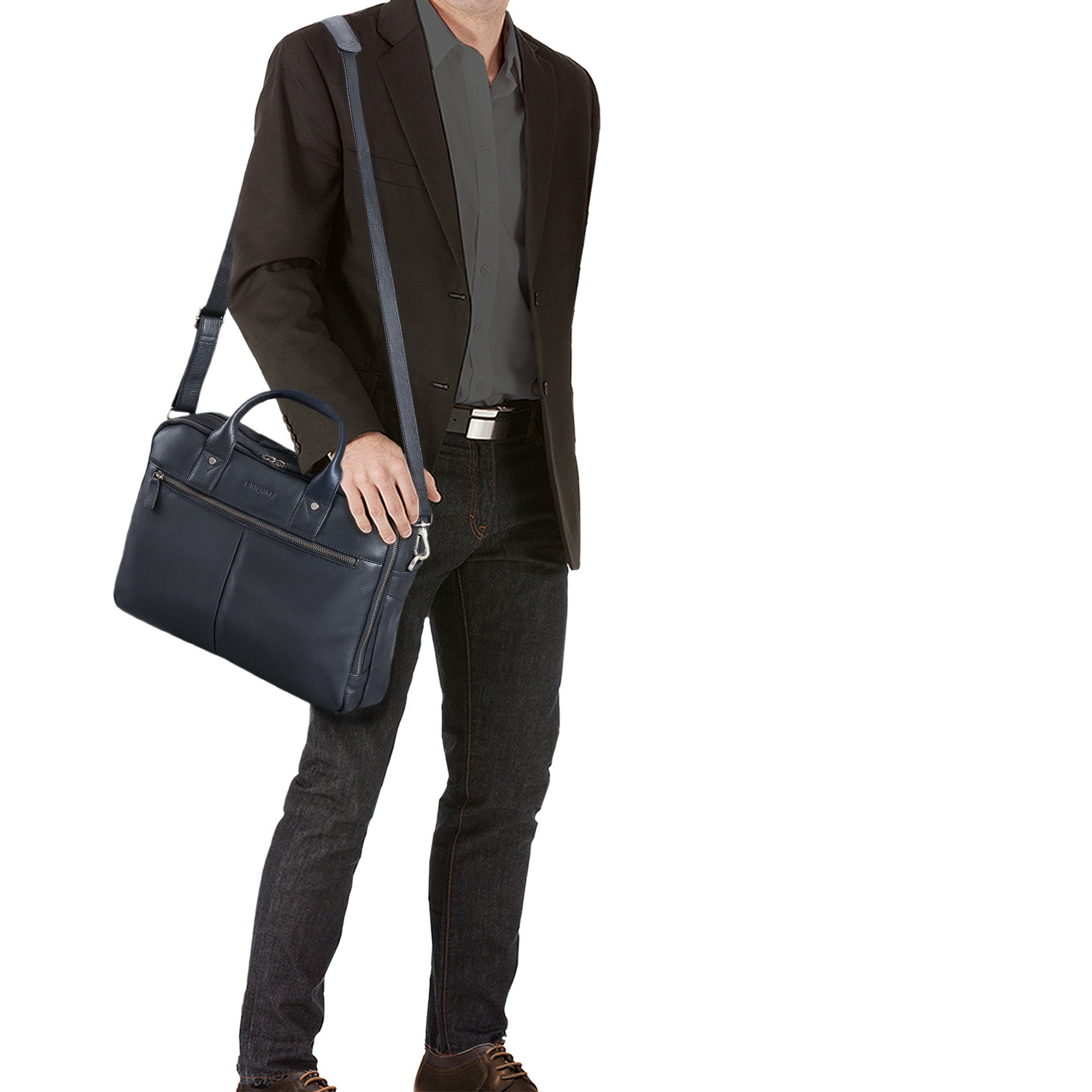Businesstasche Leder schwarz