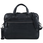 Elegante Herren Business Leder schwarz