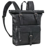 "Herakles" Mochila Premium Couro Rolltop 17" para Laptop Grande Vintag