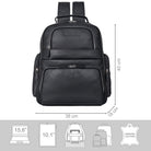 Echtleder Rucksack Herren Vintage Leder schwarz