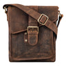 "Mattia" Pequena Bolsa Masculina de Couro – Bolsa Vintage Tiracolo