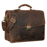 "Loris" Briefcase Clássico Couro Grande