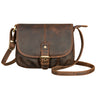 "Iris" Bolsa de Couro Feminina Pequena – Bolsa Vintage Tiracolo
