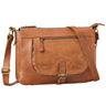 "Odette" Bolsa de Couro Feminina Vintage Bolsa de Ombro Chic