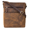 "Kian" Bolsa Masculina Vintage de Couro Pequena e Estilosa