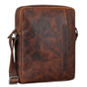 "Sergio" Bolsa Masculina de Couro Média Transversal com Estilo
